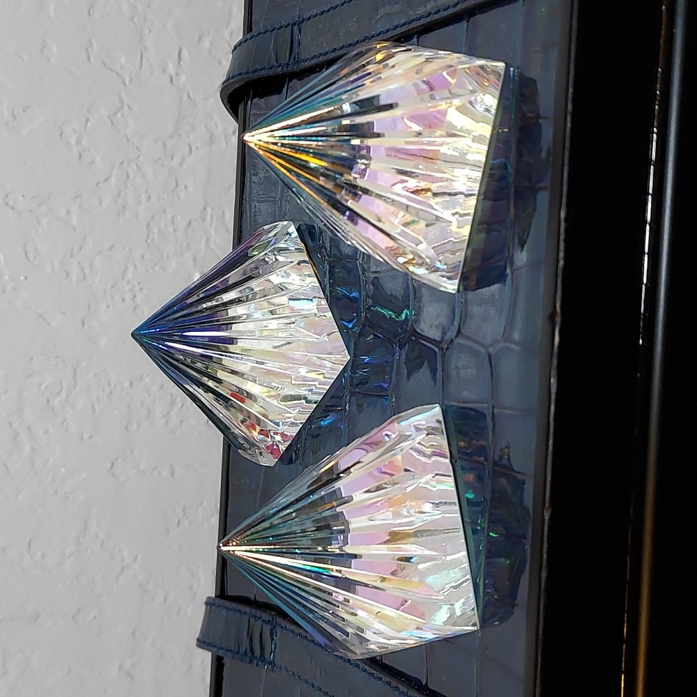 Pyramid Austrian Crystal Figurine Paperweight 3-bundle